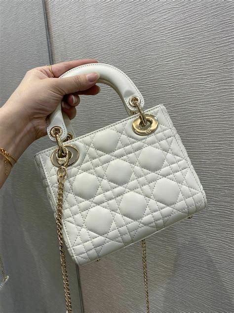 dior black and white bag|mini lady dior bag white.